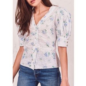 LoveShackFancy Jules Swiss Dot Top